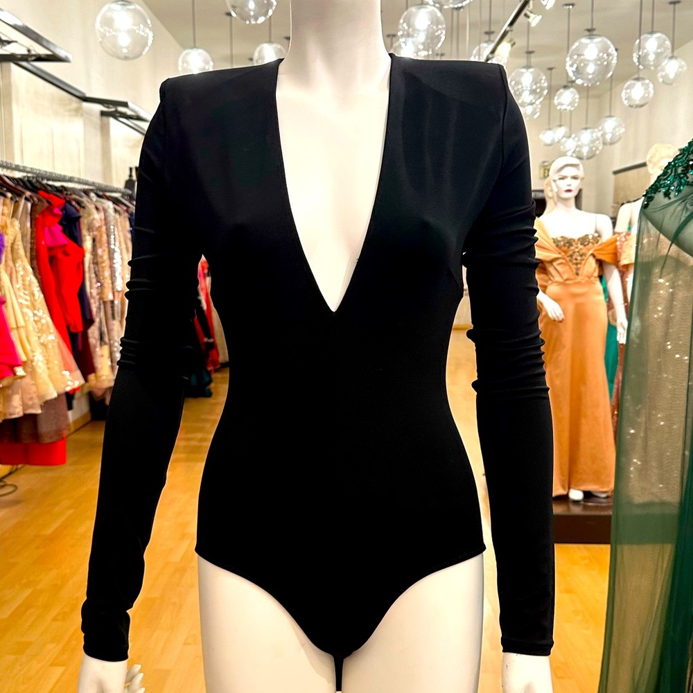 Alexandre Vautier Plunging Neck Bodysuit